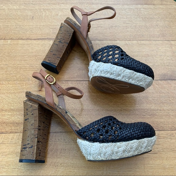 SAM EDELMAN RELLA ESPADRILLE PLATFORM HEELS EUC - Picture 7 of 14